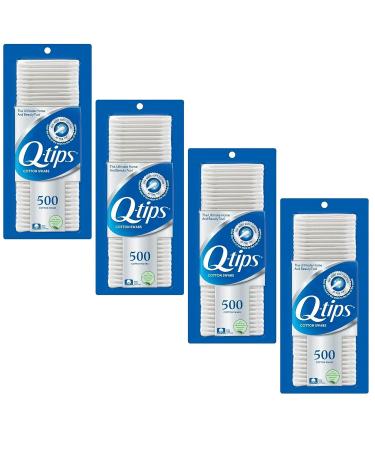 Q-Tips Swabs Cotton 500 Count - Pack of 4 | Multi-Pack Cotton Swabs - Buy Online on GoSupps.com