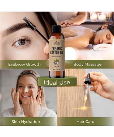 Castor Oil 100ml - 100% Pure Castor Oil Organic Premium Castor Oil Cold Pressed Castor Oil Hexane Free Castor Oil - Castor Oil for Hair Growth Organic Castor Oil Cold Pressed Castor Oil Organic - Buy Online on GoSupps.com