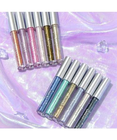 12 Colors Liquid Eyeshadow | Long Lasting Shimmer Eyeshadow Makeup Set - Sparkling Eye Shadow Makeup Kit Perfect for Every Woman and Girl Uwariloy 12pcs - Buy Online on GoSupps.com