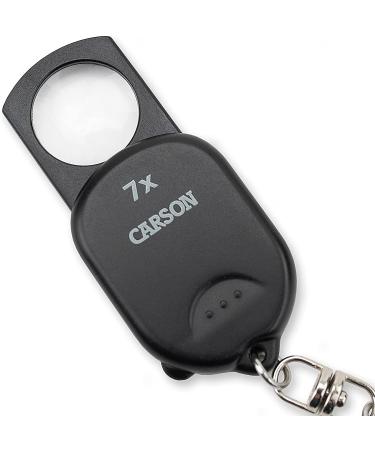 Carson Clip & View Pop-Up Retractable 7X Aspheric Keychain Magnifier (GN-70) - Buy Online on GoSupps.com