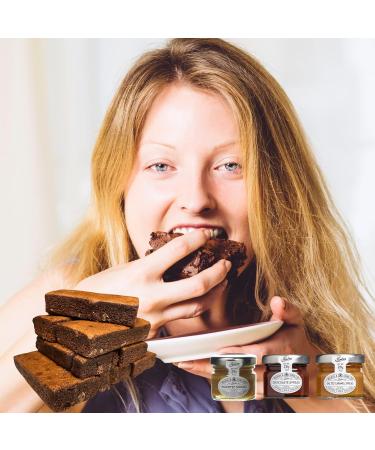 Chocolate Brownie Gift Box by Post | 8 Hand Baked Brownies with Unique Preserves Spreads Including Salted Caramel Chocolate & Banoffee - Buy Online on GoSupps.com