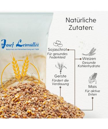 Premium Leim ller Duck Food Grains 5 kg - 100% GMO-Free Bird Feed for Ducks Geese & Ducklings - Starter & Chick Lining - Buy Online on GoSupps.com