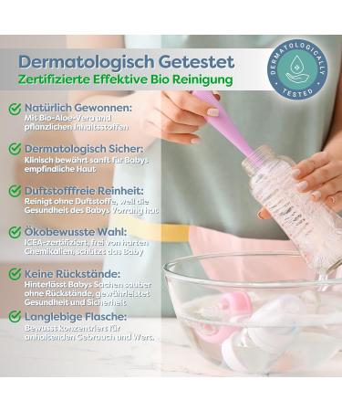 Organic Baby Toy & Bottle Cleaner - Eco-Friendly Dermatologically Tested ICEA Certified 500ml - Buy Online on GoSupps.com
