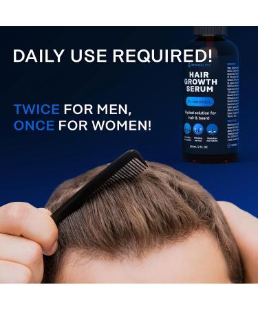 Intensive Hair Regrowth Treatment - 5% Active Complex | Natural Organic Formula for All Hair Types | 2 Fl OZ | Stop Hair Loss for Women & Men - Buy Online on GoSupps.com
