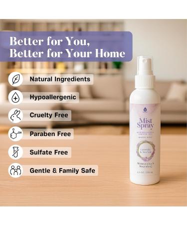 Pursonic Lavender & Sea Salt Mist Body Spray Multi-Use Aromatherapy with Essential Oils for Skin, Pillow Spray for Sleeping, Linen & Room Freshener, Hydrating Body Mist, 8.5 oz - Buy Online on GoSupps.com