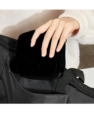 Pure Black Sanitary Napkin Storage Bag - Portable Period Kit Pouch for Women - Buy Online on GoSupps.com