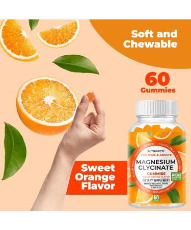 Magnesium Glycinate Gummies for Kids & Adults Women & Men - Sugar Free Gluten Free Non-GMO Vegan Chewable Supplement 60 Count (Pack of 1) - Buy Online on GoSupps.com