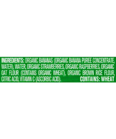 Gerber Organic Baby Food Pouches - WonderFoods Banana Red Berries Granola 3.5oz (Pack of 12) - Buy Online on GoSupps.com
