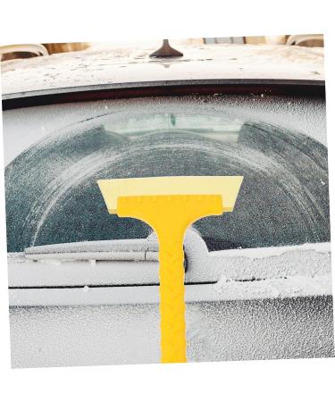 FOMIYES Beef Tendon Scraping scraper Ice Scraper deicer snow Snow for Car car deicer snow plow short handle 34.00X16.00X1.50CM Yellow - Buy Online on GoSupps.com