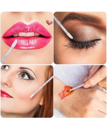 200Pcs Disposable Lip Brush Applicators | Crystal Lipstick Wands Makeup Beauty Tool Set - Buy Online on GoSupps.com