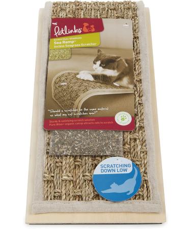Petlinks Durable Cat Scratchers - Sisal & Seagrass Construction - Multiple Styles - Scratch Ramp - One Size - Random Color - Buy Online on GoSupps.com