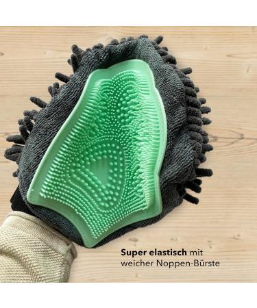 Premium 2-in-1 Cat Grooming Glove | Brush & Massage for Cats | International Shipping Available - Buy Online on GoSupps.com