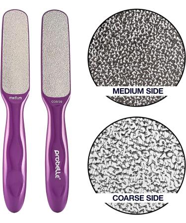 Probelle Double Sided Multidirectional Nickel Foot File Callus Remover - Immediately Reduces calluses and Corns to Powder for Instant Results Safe Tool (Purple) - Buy Online on GoSupps.com