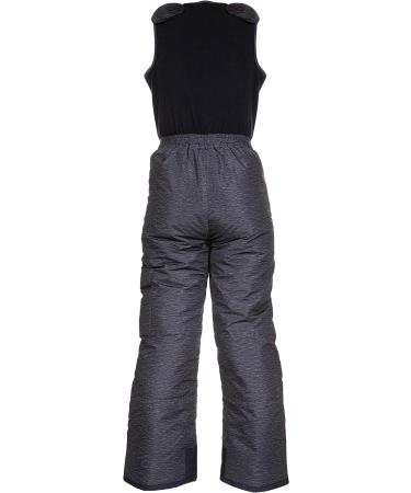 Arctic Quest Insulated Water-Resistant Kids Ski Bib Pants - Black Spacedye - Size 14-16 - Buy Online on GoSupps.com