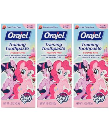 Orajel Toddler My Little Pony Training Toothpaste 1.5 oz. (Pack of 3)