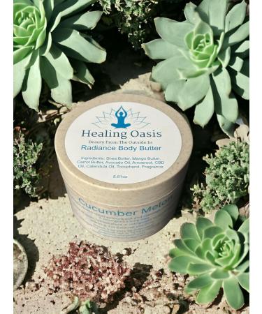 Healing Oasis Radiance Body Butter - Cucumber Melon 8.81oz | Nourishing Skin Moisturizer & International Shipping - Buy Online on GoSupps.com