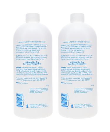 Vanicream Free & Clear Liquid Cleanser Refill 32 oz (Pack of 2) - Gentle Fragrance-Free Formula - Buy Online on GoSupps.com