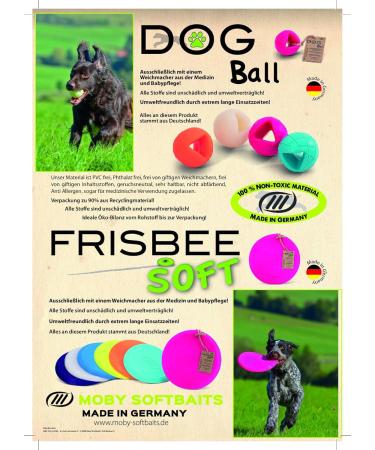 Lasama Moby Dog Ball - Non-Toxic Safe Neon Yellow Dog Toy for International Shipping - Buy Online on GoSupps.com