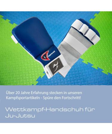 Ju-Sports Hand Protection Ju Jutsu Pro - Red | High-Quality Martial Arts Gloves for All Ages | PU & Leather | Velcro Fastener - Buy Online on GoSupps.com