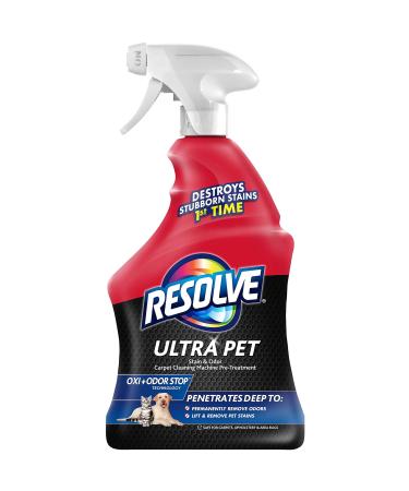 Resolve Ultra Pet Stain & Odor Remover Spray, 32oz 32 Ounce (Pack of 1) Stain Remover