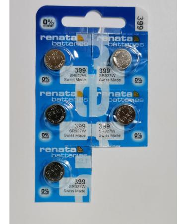 Renata 399 Silver Oxide Batteries (5 Pack) - Long-Lasting Power for Watches & Devices | International Shipping Available - Buy Online on GoSupps.com
