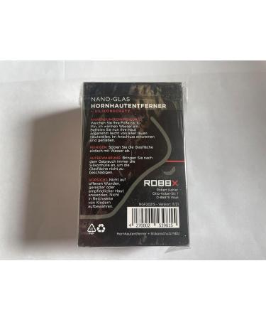 Robbx 2in1 Nano Glass Corneal Remover | Wet & Dry Foot Care Tool with Free Anti-Slip File Cover | Perfect for Horn Removal on Feet & Hands - Black - Buy Online on GoSupps.com