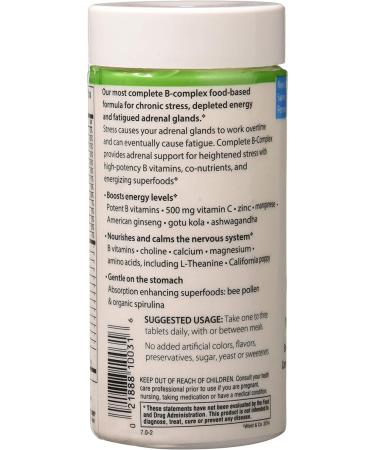 Rainbow Light Complete B-Complex - Food-Based Formula, 90 Tablets for Energy & Wellness - Buy Online on GoSupps.com