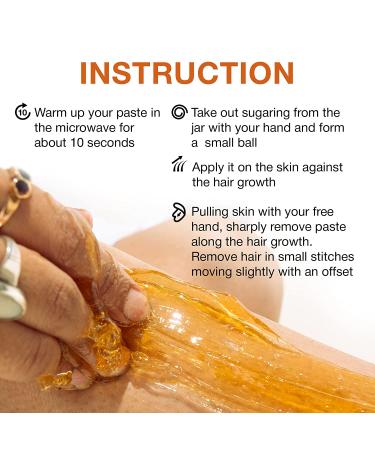 Organic Sugar Wax Kit for Women - Body, Brazilian & Facial Hair Removal at Home - Painless & Natural Sugaring Kit for Sensitive Skin - Buy Online on GoSupps.com