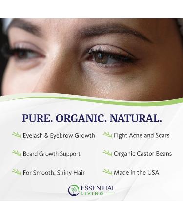 Organic Castor Oil 16 oz - Skin Care, Eyelash, Beard & Hair Growth - Vitamin E & Omega Fatty Acids - Unrefined, Cold Pressed - Made in USA - Buy Online on GoSupps.com