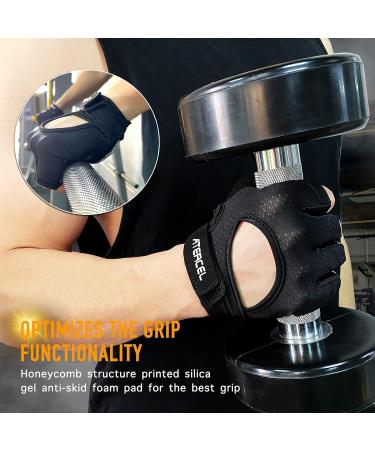 ATERCEL Fitness Gloves for Cycling & Training - Breathable Black Gloves for Men & Women | Premium Comfort & Performance - Buy Online on GoSupps.com