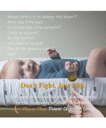 Diaper Changing Decision Making Coin for Expecting Parents | Fun Parenthood Celebration Gift - Buy Online on GoSupps.com