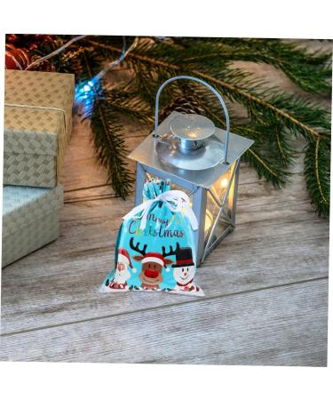 SEWOART 6 Pcs Biscuit Drawstring Bag Candy Bags Santa Bags Drawstring Candy Bag Child Christmas Bag - Buy Online on GoSupps.com