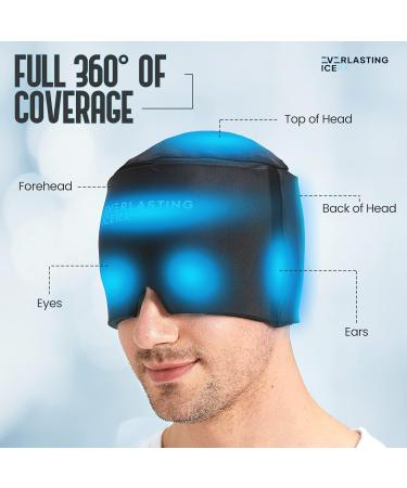 Form Fitting Gel Ice Headache Relief Hat - Cold Therapy Cap for Migraine Relief - Buy Online on GoSupps.com