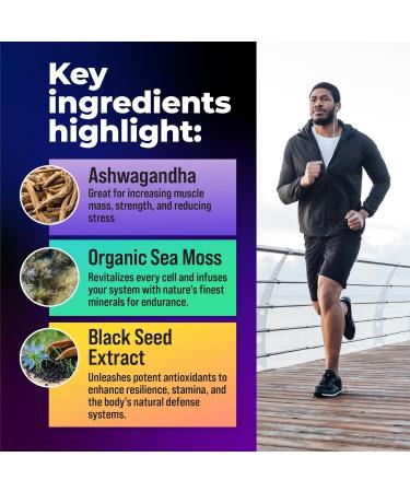 Alpha Tribe Men's Multivitamin Bundle | Natural Testosterone for Men with Tongkat Ali + Multivitamin with Sea Moss Ashwagandha & Elderberry | Strength Stamina & Immune Support - Buy Online on GoSupps.com