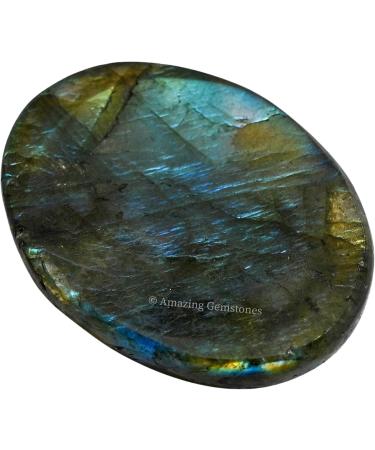 Labradorite Worry Stone Crystals | Stress Relief Gifts for Meditation & Relaxation | Unique Fidget Stones for Men & Women - Perfect Stocking Stuffers & Birthday Gifts - Buy Online on GoSupps.com