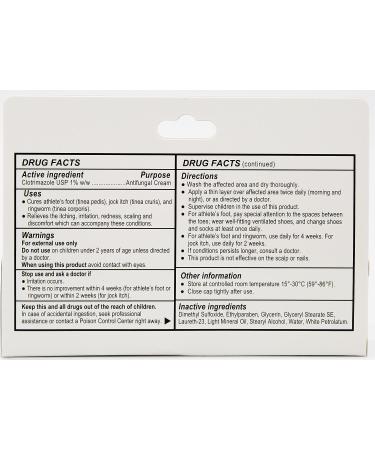 Quality Choice Clotrimazole Antifungal Cream 1 oz - Fast-Acting Relief for Fungal Infections - Buy Online on GoSupps.com