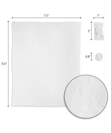 Buy Compressed Towel Wipes - 100% Cotton Compostable Soft & Unscented | Eco-Friendly & International Shipping - Buy Online on GoSupps.com