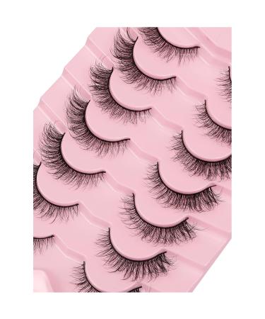 Gmagictobo Natural Look Wispy False Eyelashes | 3D Faux Mink Lashes - 7 Pairs Soft & Fluffy | Best Lightweight Volume for a Stunning Look - Buy Online on GoSupps.com