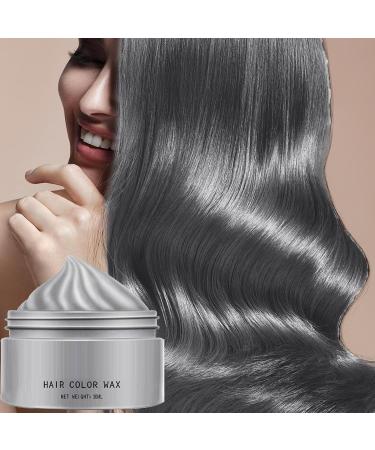 Temporary Hair Colors Wax 30ml Temporary Coloring Washable Clay Suitable for Children Adults Men Women Parties Festival Halloween Cosplay Parties Gray F - Buy Online on GoSupps.com