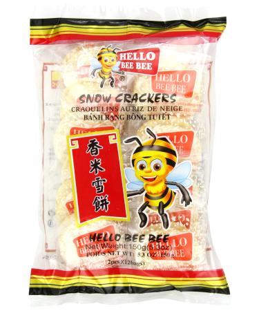 Hello Bee Bee Snow Crackers, 5.3 Ounce