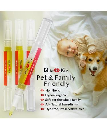 Bliss Kiss Vanilla Nail Oil Cuticle Pens x4 - Nail Strengthener with Vitamin E & Jojoba for Brittle Nails - Buy Online on GoSupps.com