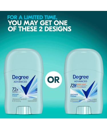 Degree Antiperspirant Deodorant Shower Clean Pack of 36 72-Hour Sweat & Odor Protection Antiperspirant for Women with Body Heat Activated Technology 0.5 oz Floral 0.5 Ounce (Pack of 36) - Buy Online on GoSupps.com