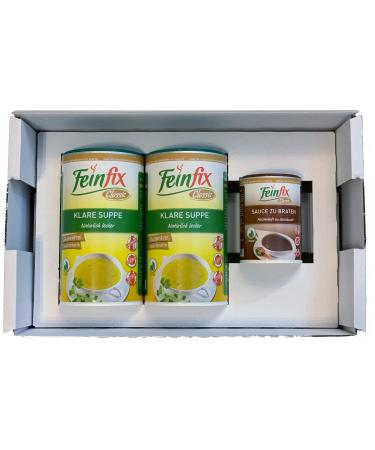 Feinfix Classic 2x Clear Soup 900g storage pack (45 litres of soup) including a small surprise