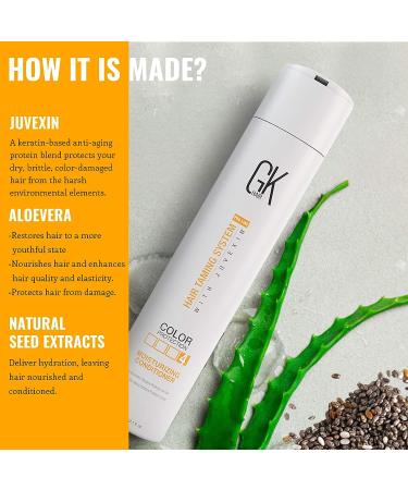 GK Hair Moisturizing Conditioner - 10.1 Fl Oz | Hydrating Color Protection for Dry, Damaged, Curly, Frizzy, Thin, Color-Treated Hair | Organic, Paraben & Sulfate-Free | All Hair Types - Buy Online on GoSupps.com