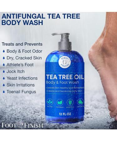 LOVE LORI Tea Tree Body Wash (12oz) - Antibacterial, Antifungal Body Wash for Jock Itch, Athlete's Foot, Acne, Eczema | Shower Gel - Buy Online on GoSupps.com