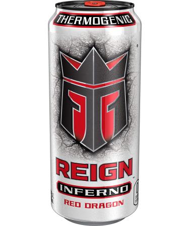 Reign Inferno Red Dragon Thermogenic Fuel Drink 16 Fl Oz (Pack of 12) - Fitness & Performance Boost - Buy Online on GoSupps.com