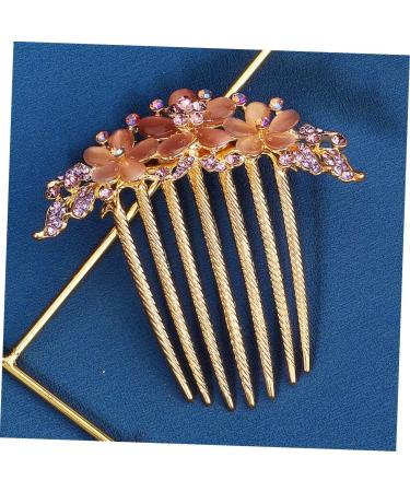 HONMEET Opal Comb Styling Hair Clips Comb Hair Clip Bride Hair Clip Hairbrushes for Woman Comb for Hair Barrettes for Thick Hair Wide Tooth Comb for Wavy Hair Combs for Women Purple Alloy - Buy Online on GoSupps.com