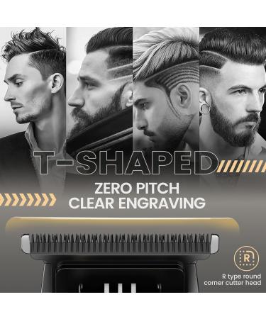 KIKIDO Hair Trimmer - Cordless Zero Gapped Professional Clippers for Men | T Liners LCD Display Ceramic Blade Long Battery Life - Perfect Gift Set - Buy Online on GoSupps.com