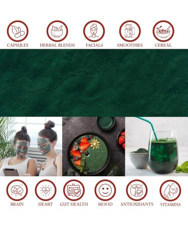 Foothills Naturals Spirulina Powder Grown in Hawaii - Superfood Antioxidants (8oz/227g) 100+ Doses - Buy Online on GoSupps.com