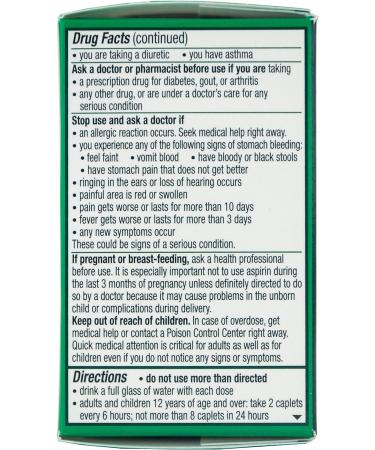 Excedrin Extra Strength Aspirin Pain Reliever Caplets - 1 Count - Buy Online on GoSupps.com